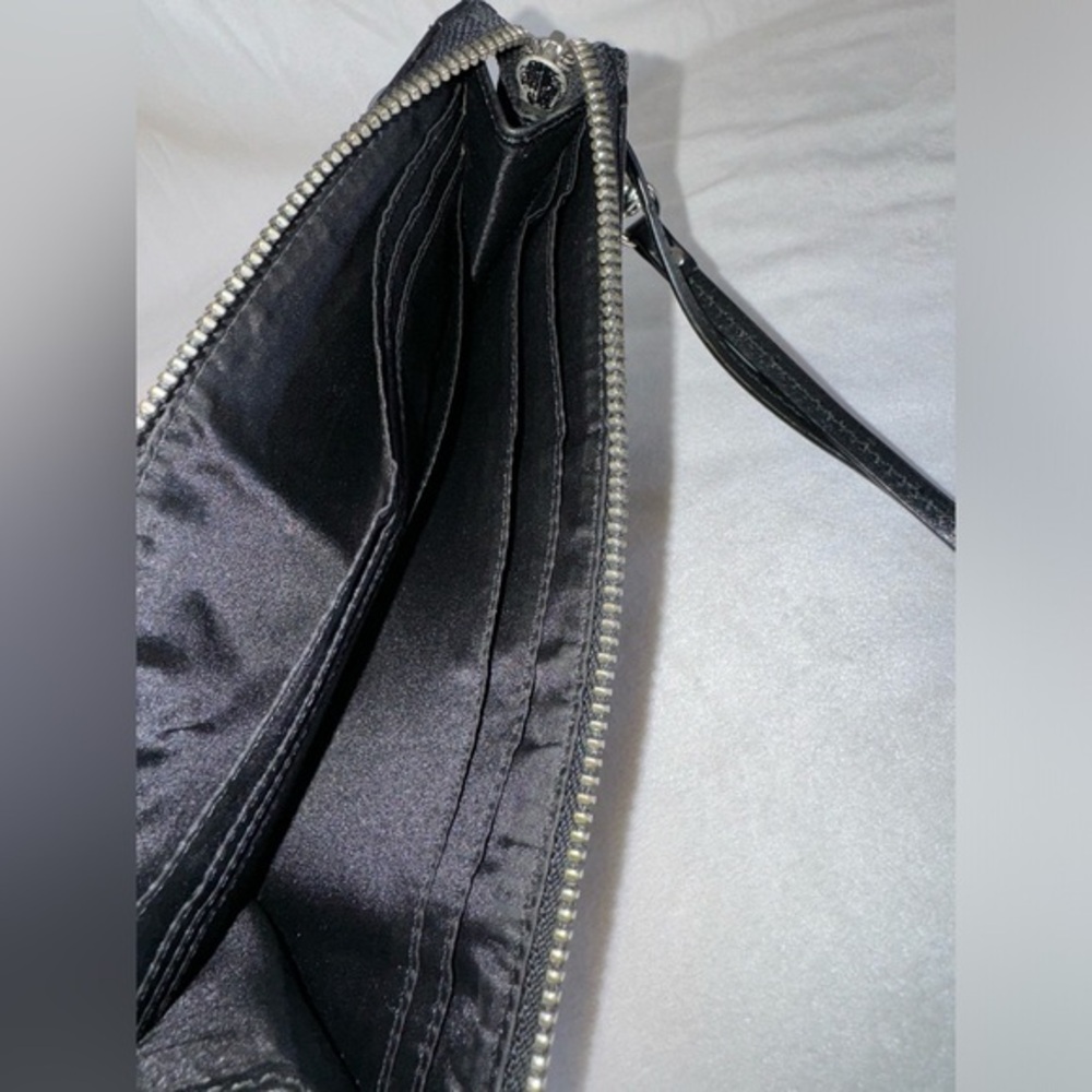 ‼️SOLD‼️Coach Women's‎ Black Square Shape Front Zipper Wristlet/Wallet - Picture 13 of 14